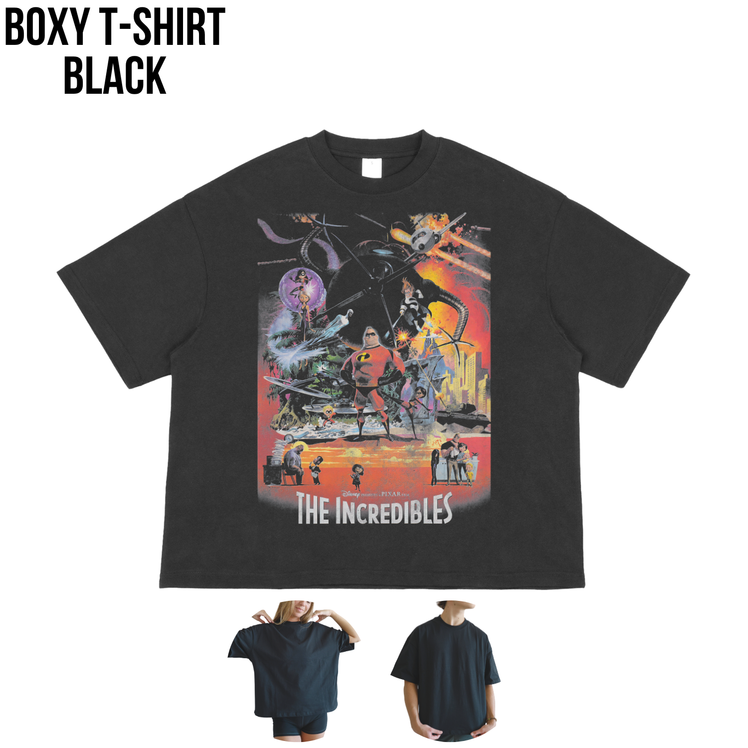 Disney Pixar The Incredibles Shirt – Incredibles Movie Poster Graphic Tee