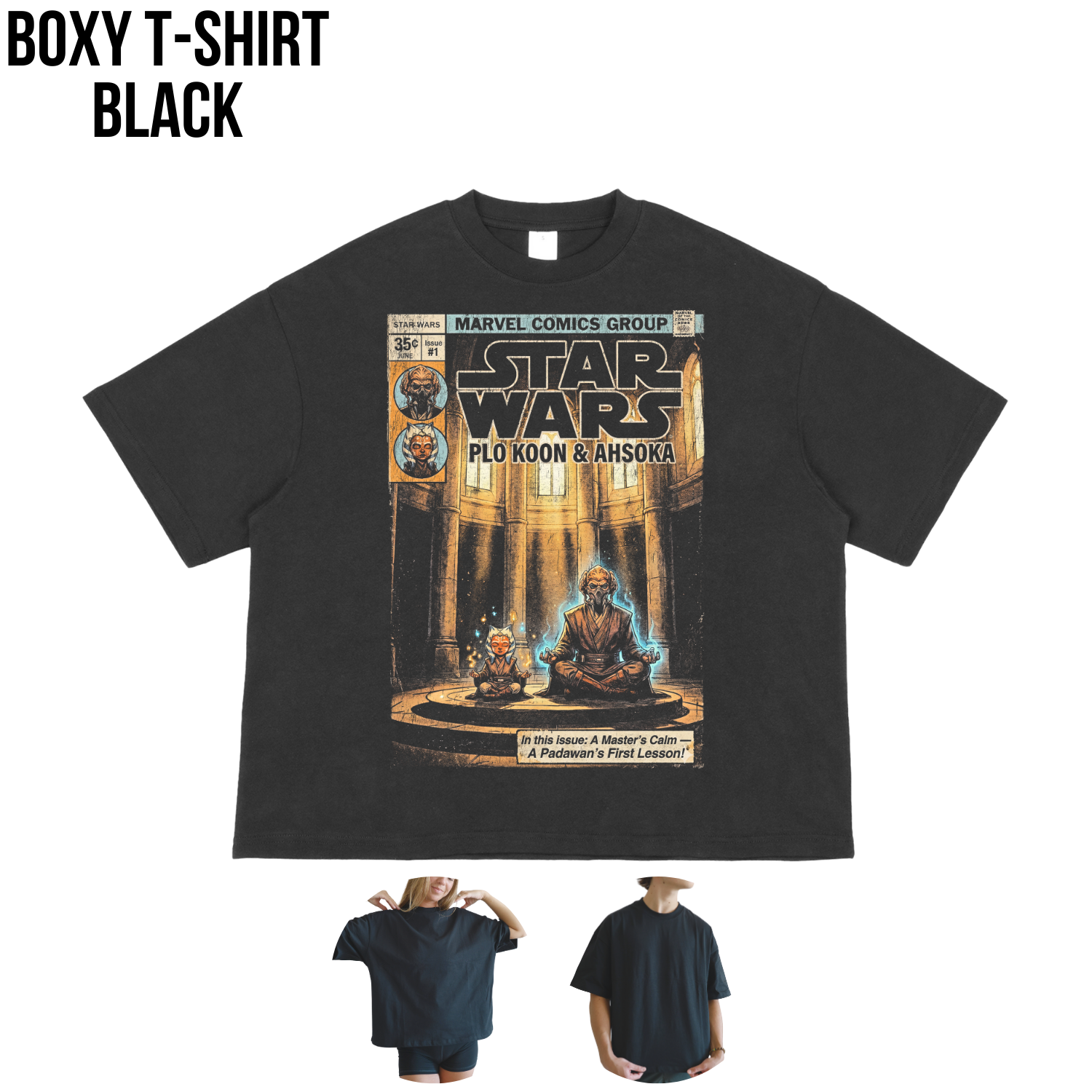 Plo Koon & Ahsoka Tano Clone Wars Shirt: Vintage Star Wars Tee