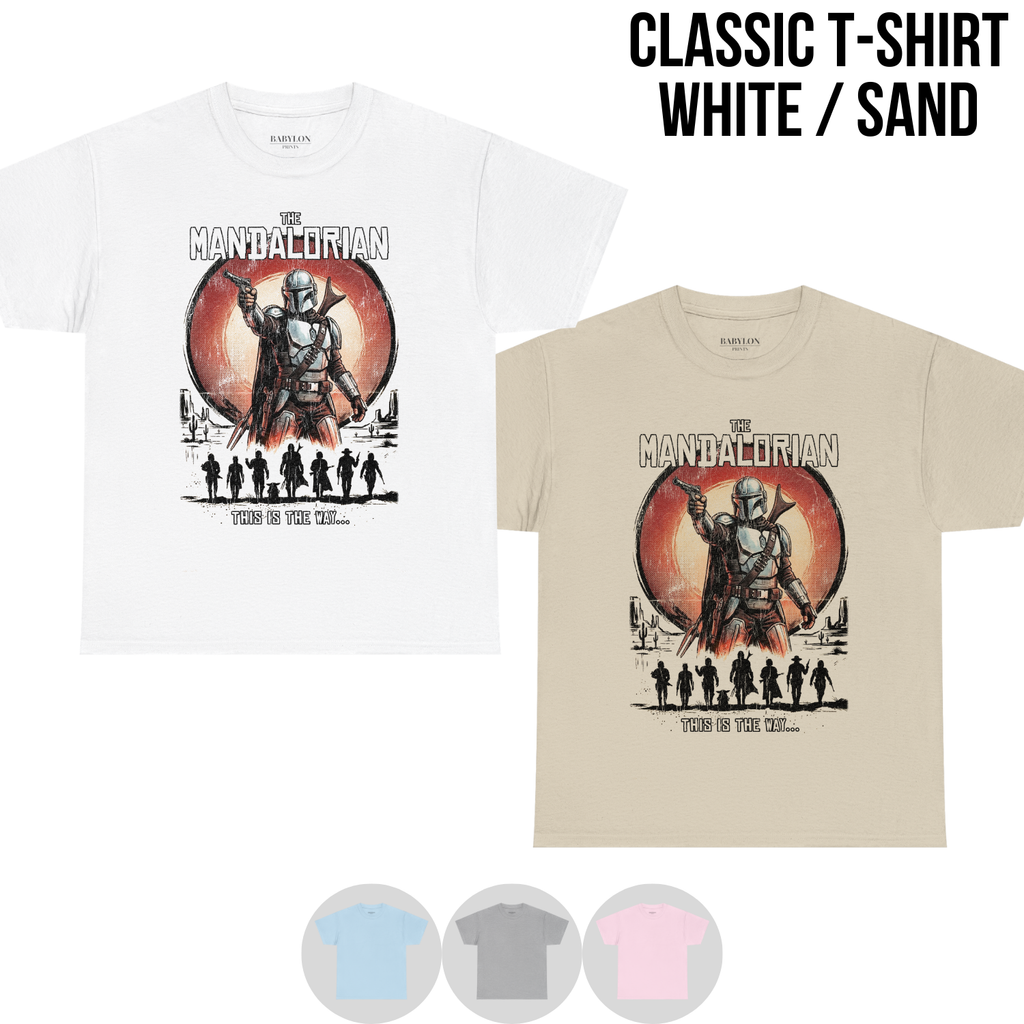 Retro Mandalorian Shirt – Star Wars Graphic Tee