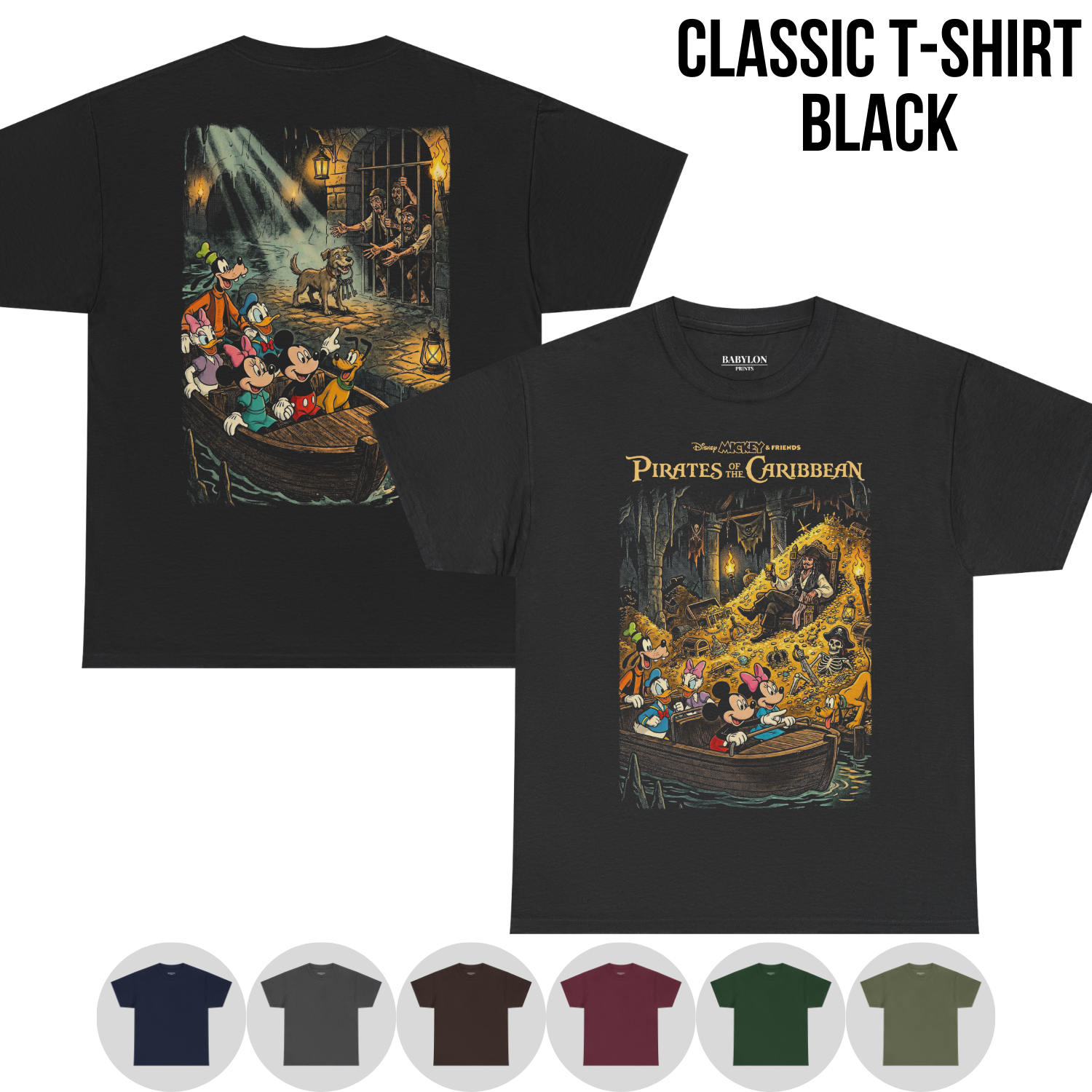 Mickey & Friends Pirates of the Caribbean Shirt: Disney Ride Tee