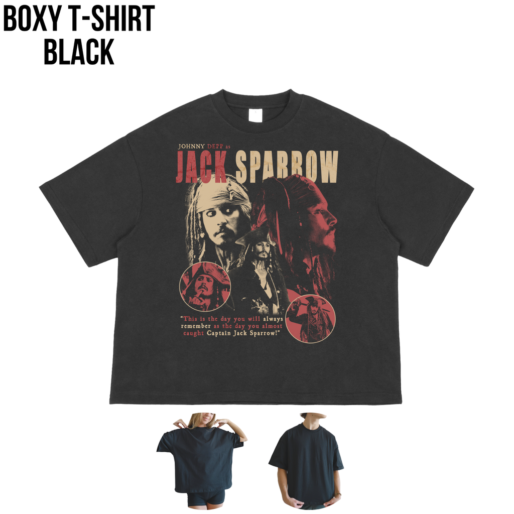 Jack Sparrow Shirt – Johnny Depp as Jack Sparrow Collage Tee, Pirates of the Caribbean Fan Gift, Captain Jack Sparrow Graphic Shirt, Disney Pirates Shirt