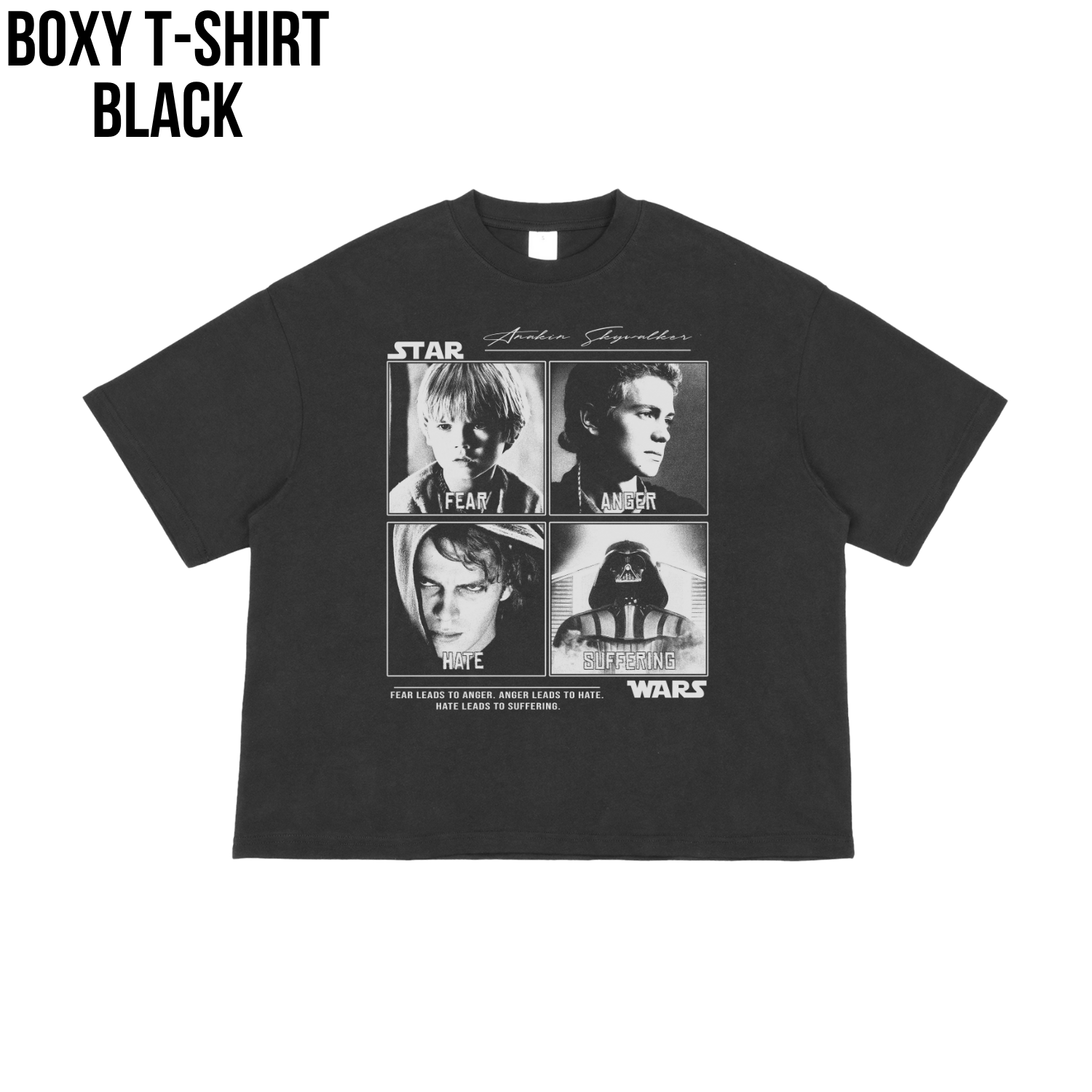 Anakin Skywalker Evolution Tee | Star Wars Prequels Vintage Style Shirt