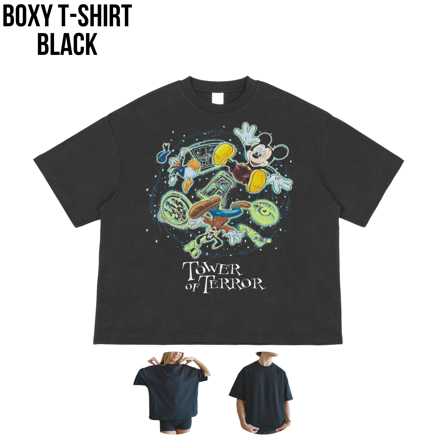Vintage Tower of Terror Shirt – Mickey Donald Goofy Ride Tee