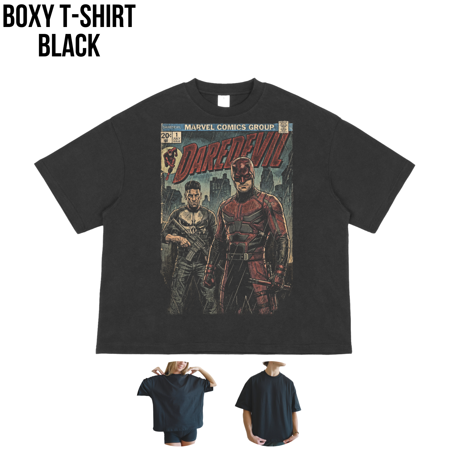 Vintage Daredevil Comic Shirt: Marvel Punisher Tee
