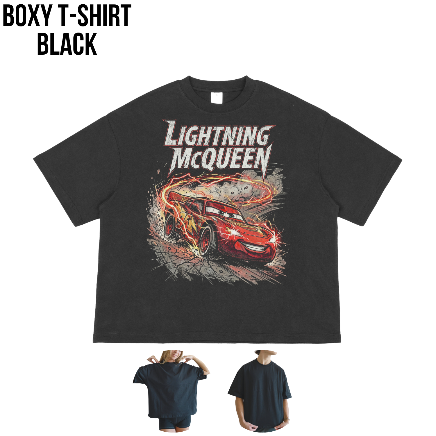 Vintage Lightning McQueen Shirt - Disney Cars Shirt