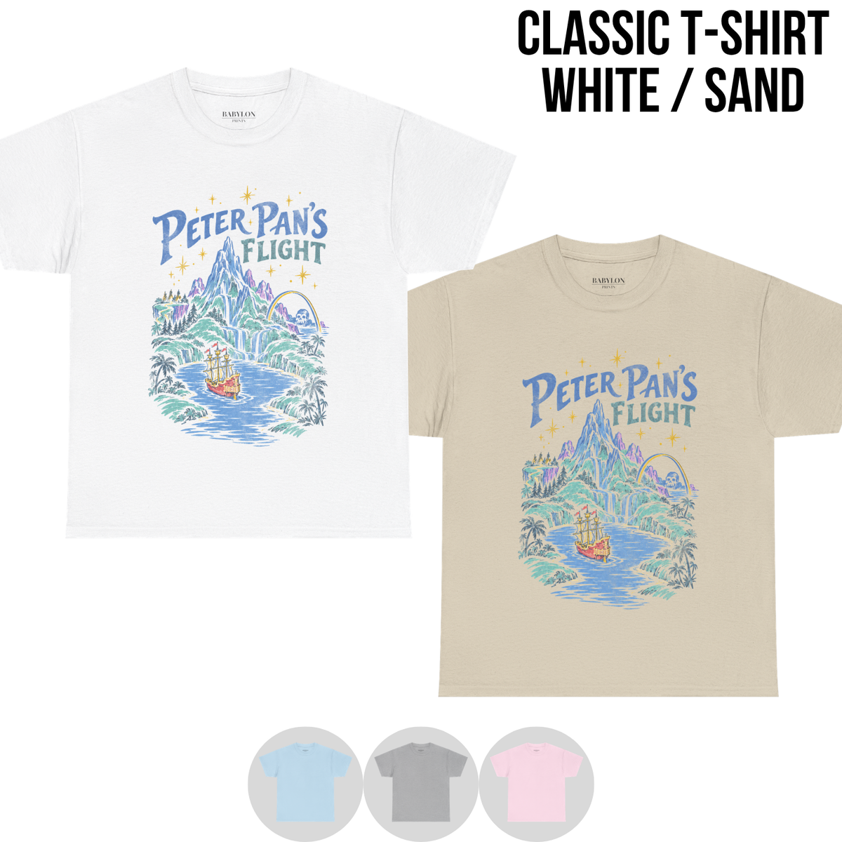 Peter Pan's Flight Shirt – Disney Peter Pan's Flight Neverland Vintage Graphic Shirt, Pirate Ship Ride Tee, Disney Parks Fan Gift, Disneyland Attraction Merch