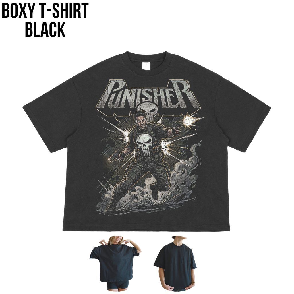 Vintage Punisher Shirt: Retro Marvel Comic Tee