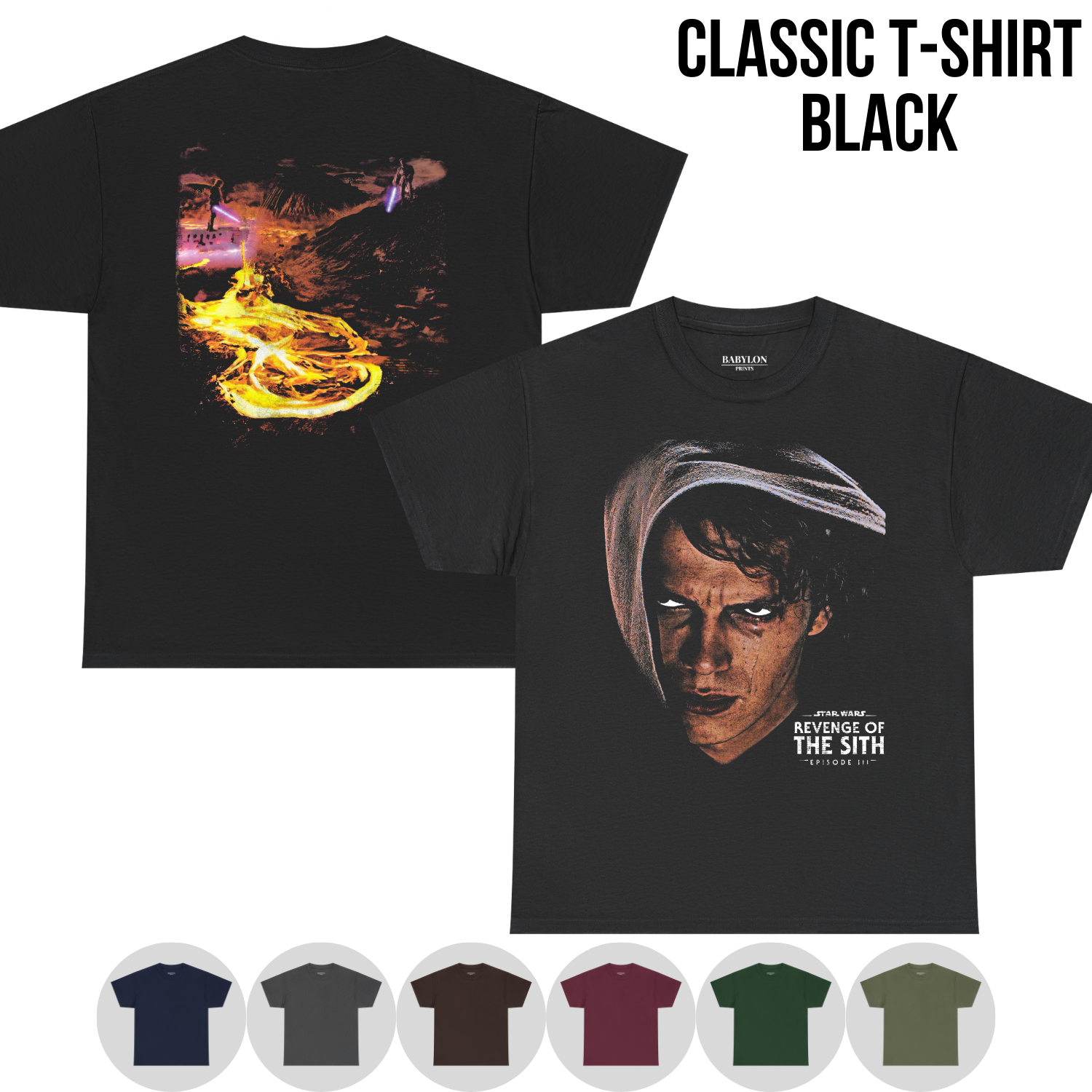 Star Wars Revenge of the Sith Shirt: Anakin Skywalker Mustafar Tee