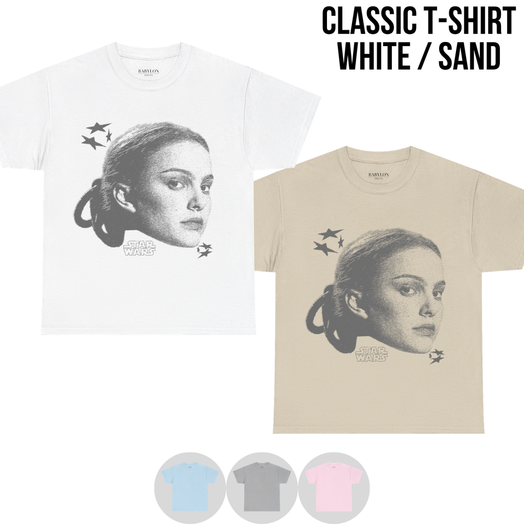 Star Wars Padmé Amidala Shirt – Portrait Graphic Tee, Padmé Amidala Fan Gift, Star Wars Prequel Shirt, Galaxy's Edge Disney Tee