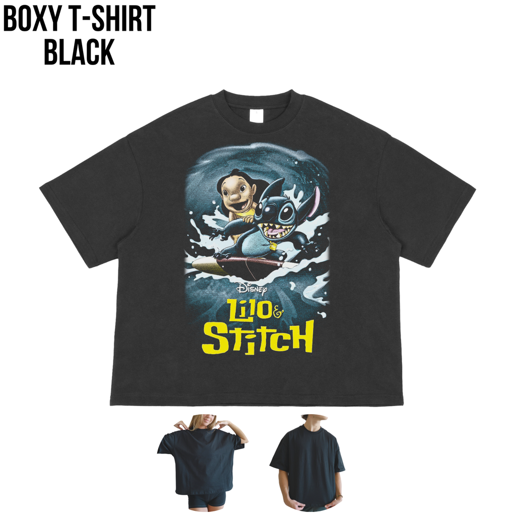 Disney Lilo and Stitch Shirt – Lilo and Stitch Surfing Graphic Tee