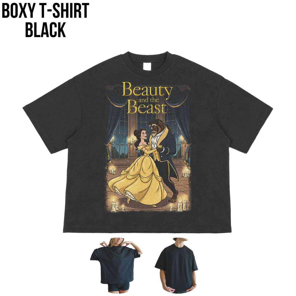 Beauty and the Beast Shirt: Vintage Belle & Beast Ballroom Tee