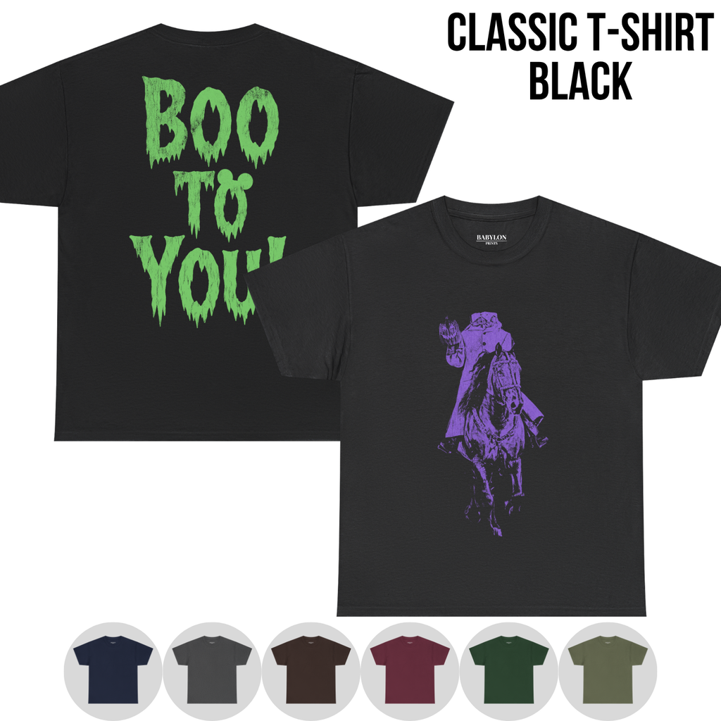Headless Horseman Shirt – Boo To You Headless Horseman Tee, Mickey's Not So Scary Halloween Shirt, Disney Halloween Graphic Shirt, Disney World Halloween Fan Gift