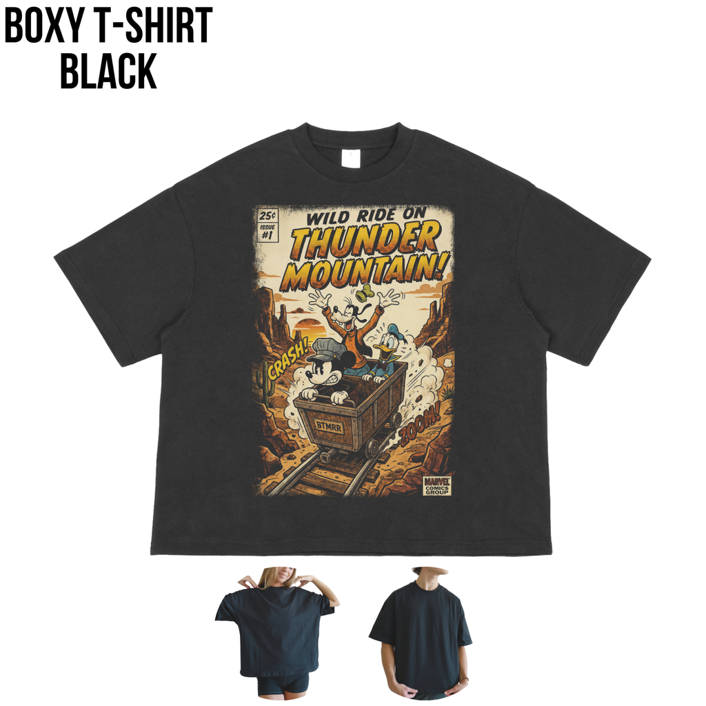 Big Thunder Mountain Shirt – Mickey, Goofy & Donald Vintage Disney Ride Tee
