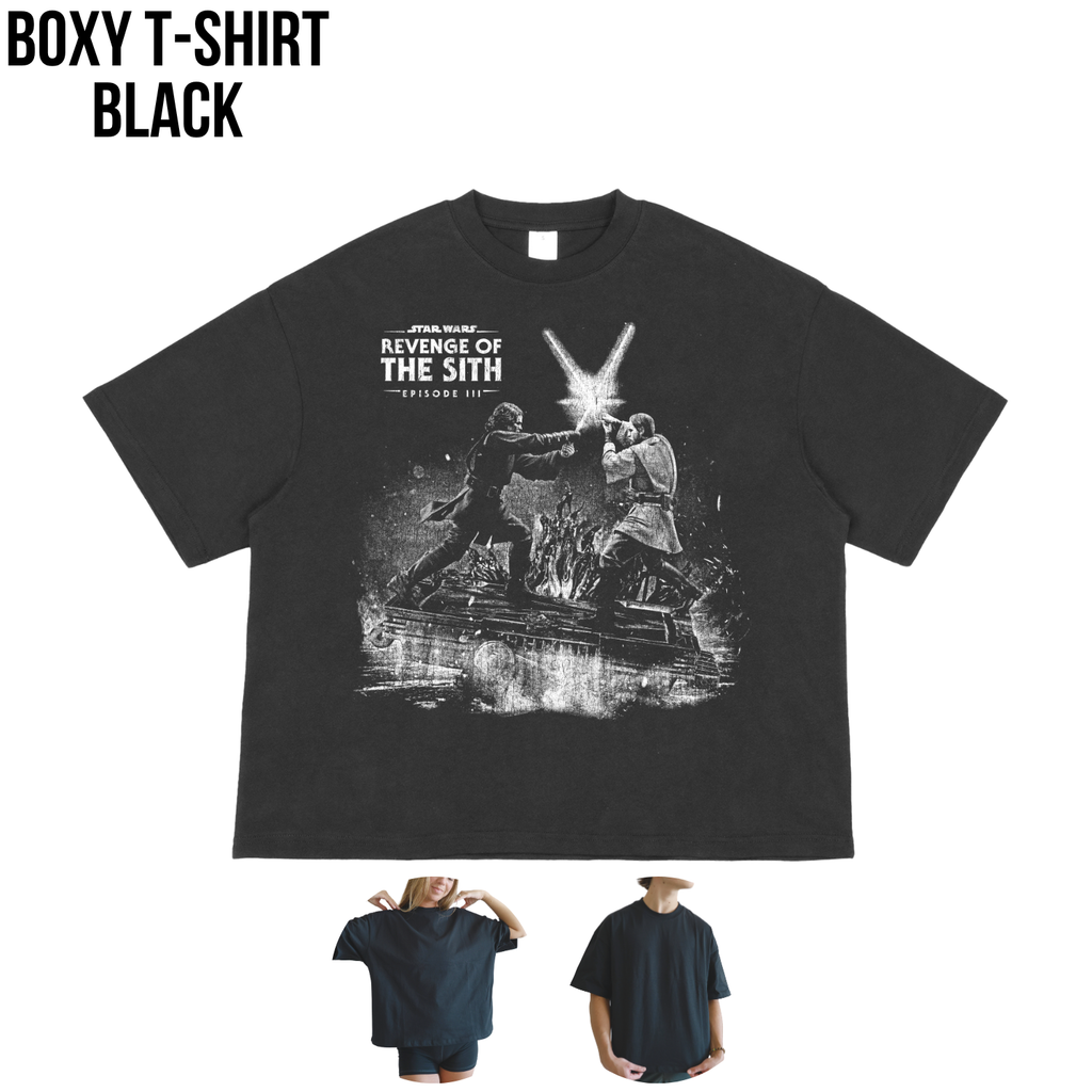 Vintage Revenge of the Sith Shirt: Anakin vs Obi-Wan Duel Tee, Star Wars Episode III Shirt, Mustafar Battle Shirt, Star Wars Fan Gift