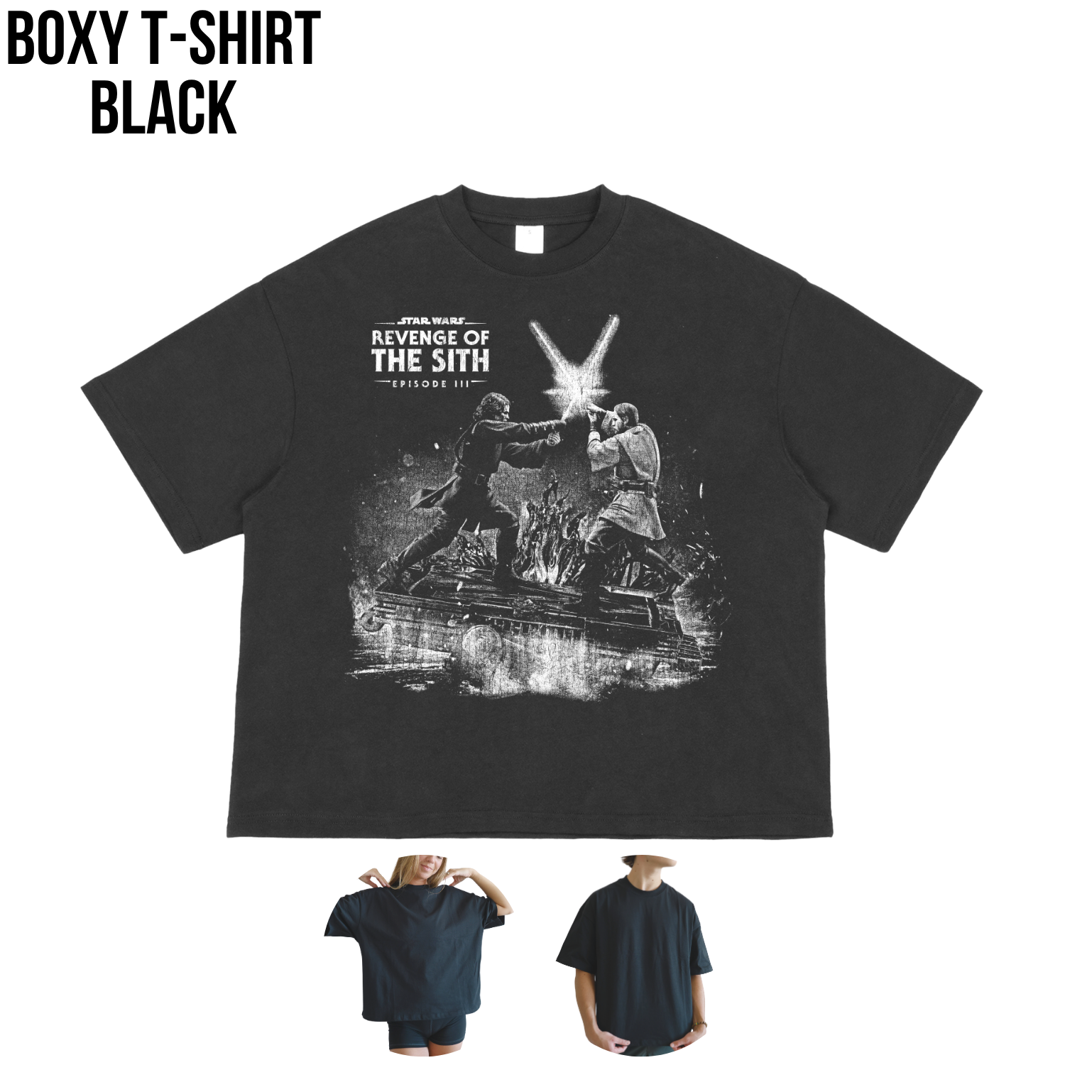 Vintage Revenge of the Sith Shirt: Anakin vs Obi-Wan Duel Tee, Star Wars Episode III Shirt, Mustafar Battle Shirt, Star Wars Fan Gift