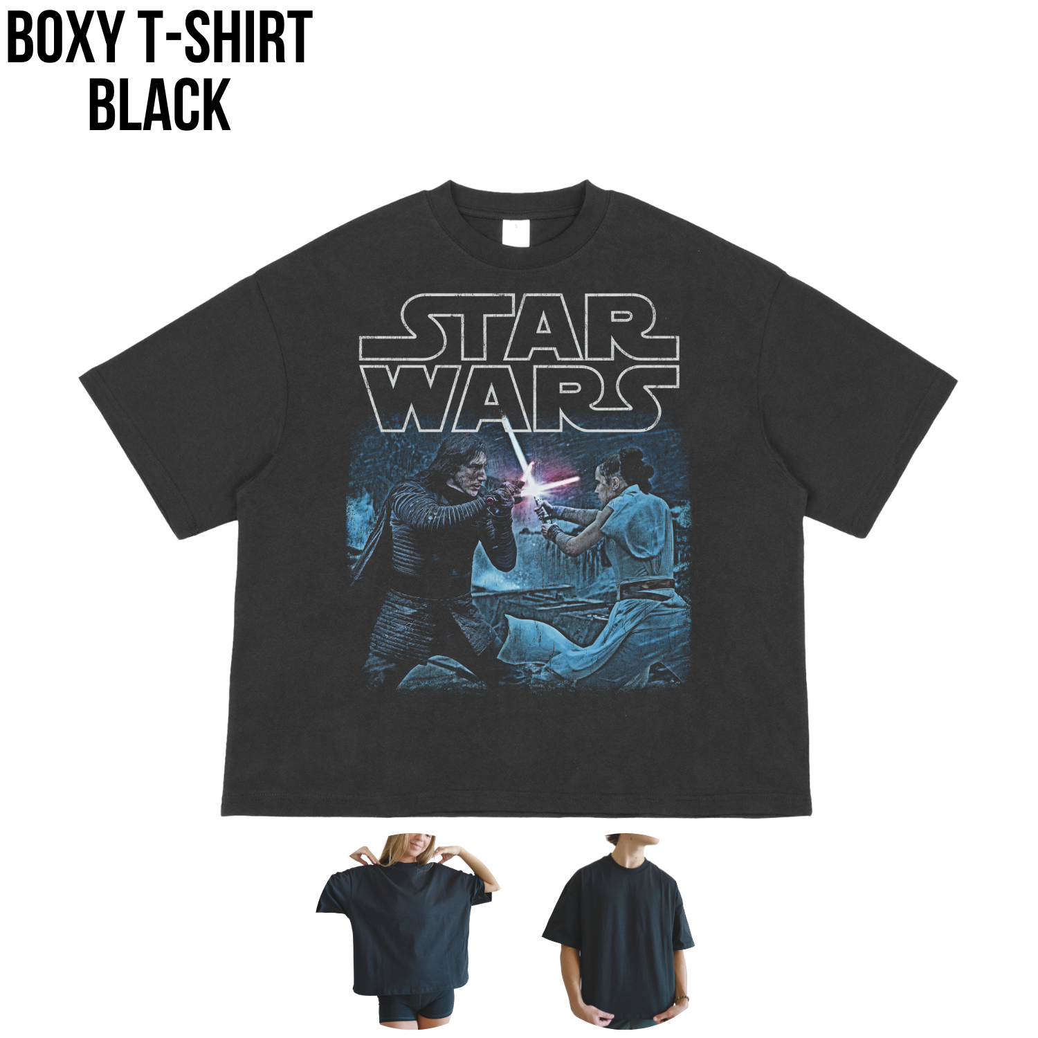 Star Wars Rey and Kylo Ren Shirt – Rey vs Kylo Ren Lightsaber Duel Tee, Rise of Skywalker Shirt