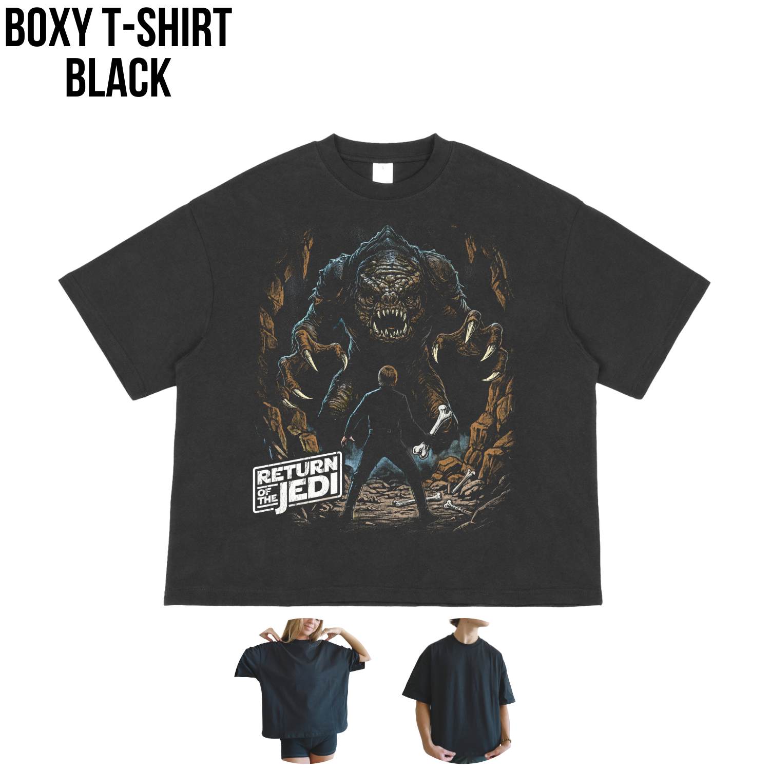 Star Wars Return of the Jedi Rancor Scene Shirt: Luke Skywalker vs Rancor Tee