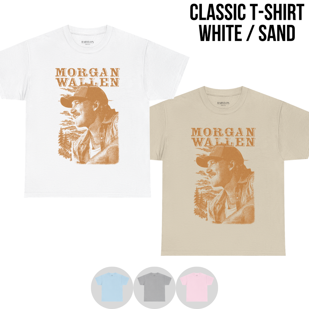 Morgan Wallen Shirt – Morgan Wallen Vintage Portrait Graphic Shirt, Country Music Outdoors Tee, Morgan Wallen Fan Gift, Country Concert Merch
