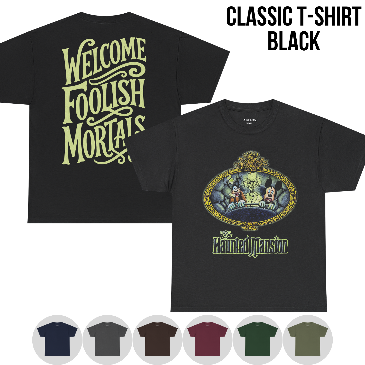Disneyland Haunted Mansion Shirt - Mickey and Friends Haunted Mansion Tee
