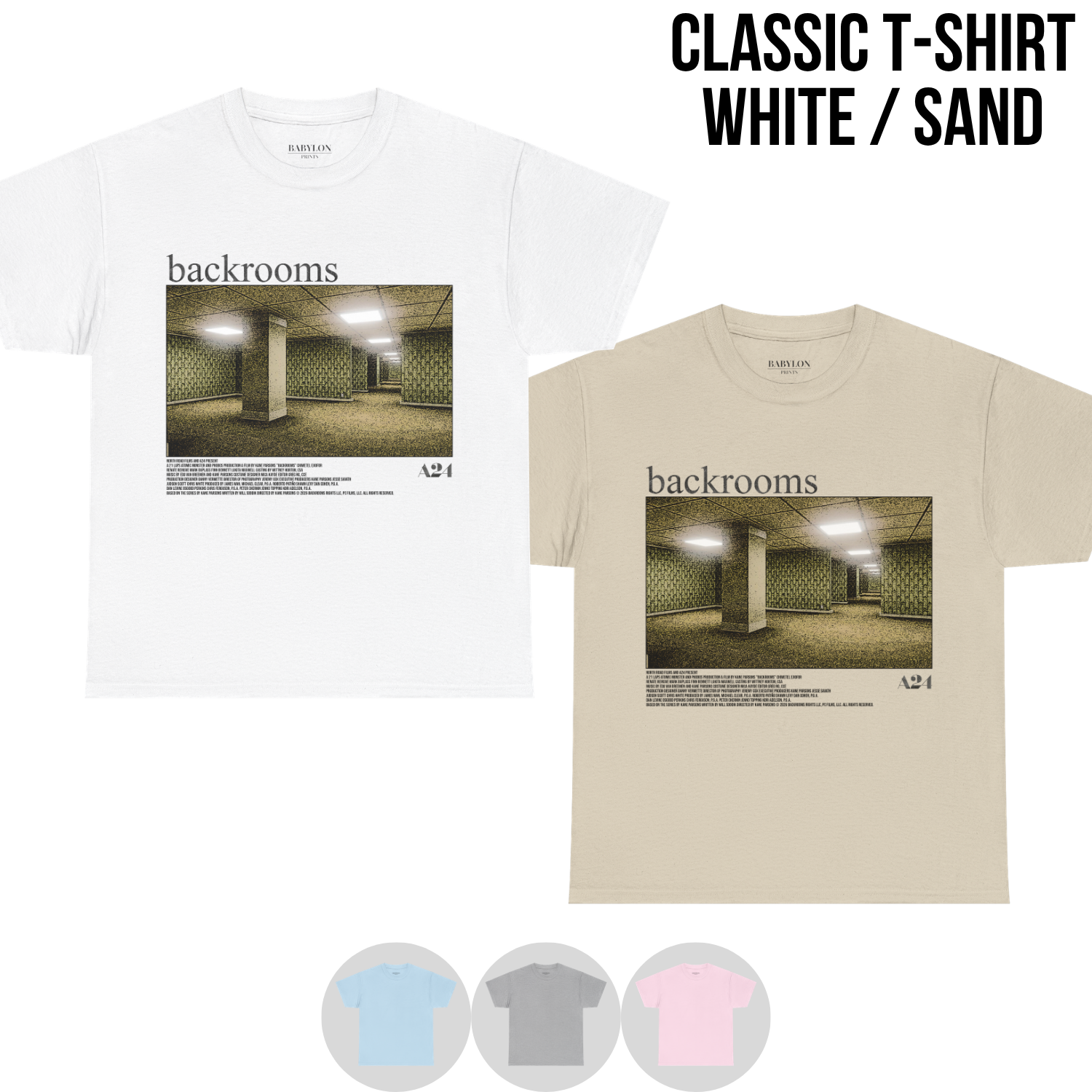 Backrooms A24 Shirt – You've Noclipped Out Of Reality Graphic Tee