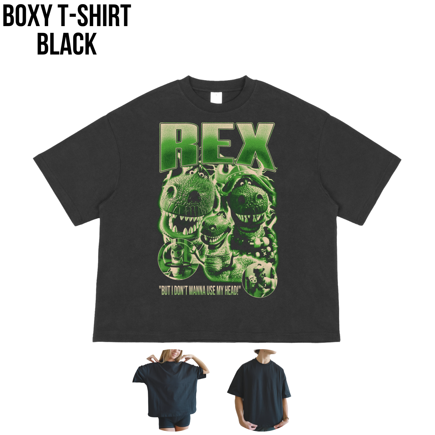 Toy Story Rex Shirt – But I Don't Wanna Use My Head Graphic Tee, Rex Dinosaur Fan Gift, Pixar Disney Toy Story Shirt
