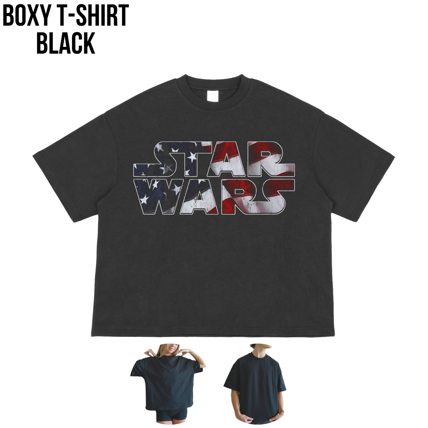 Star Wars Shirt – American Flag Logo Graphic Tee, Star Wars Fan Gift, 4th of July Star Wars Shirt, Galaxy's Edge Disney Shirt