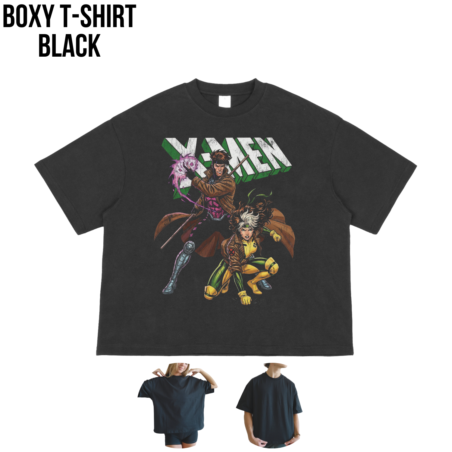 Marvel X-Men Gambit Rogue Shirt - Retro Marvel Mutant Tee