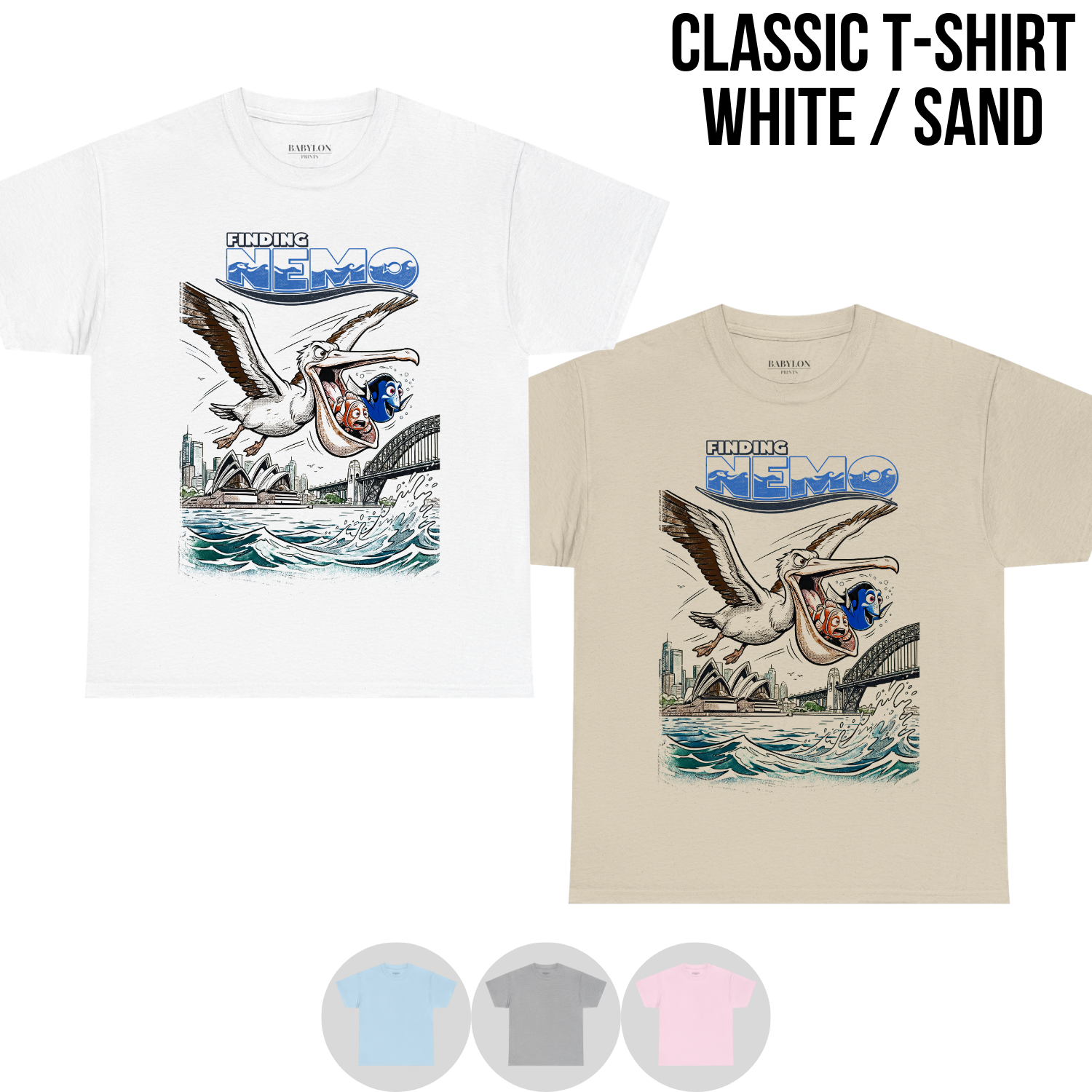 Finding Nemo Shirt – Vintage Marlin & Dory Sydney Rescue Tee