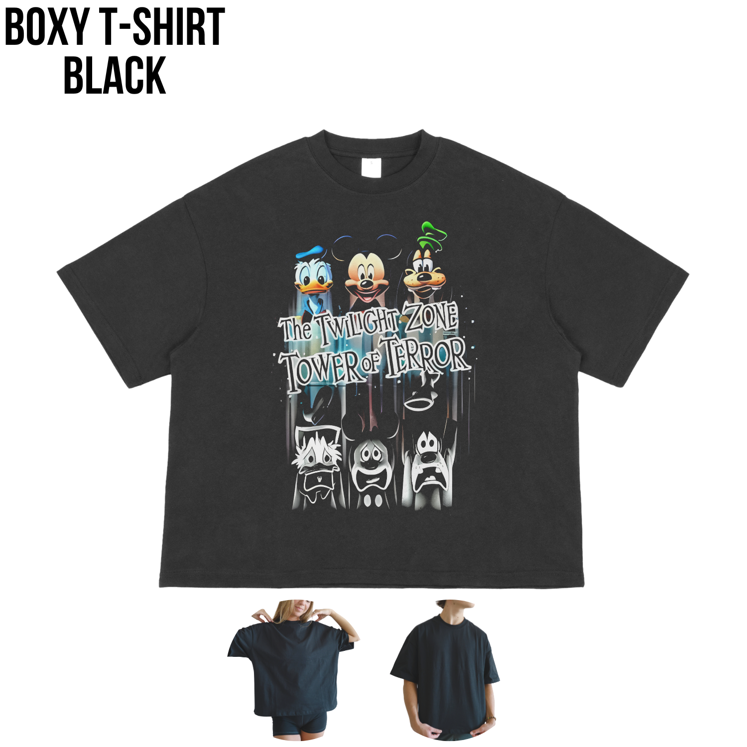 Vintage Tower of Terror Disney Shirt – Mickey Donald Goofy Ride Tee