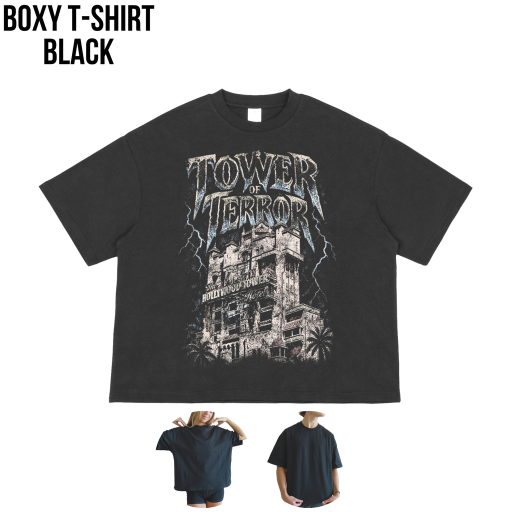 Tower of Terror Shirt – Hollywood Tower Hotel Disney Ride Graphic Shirt, Disney Parks Fan Gift, Vintage Tower of Terror Poster Shirt, Retro Disney Attraction Merch