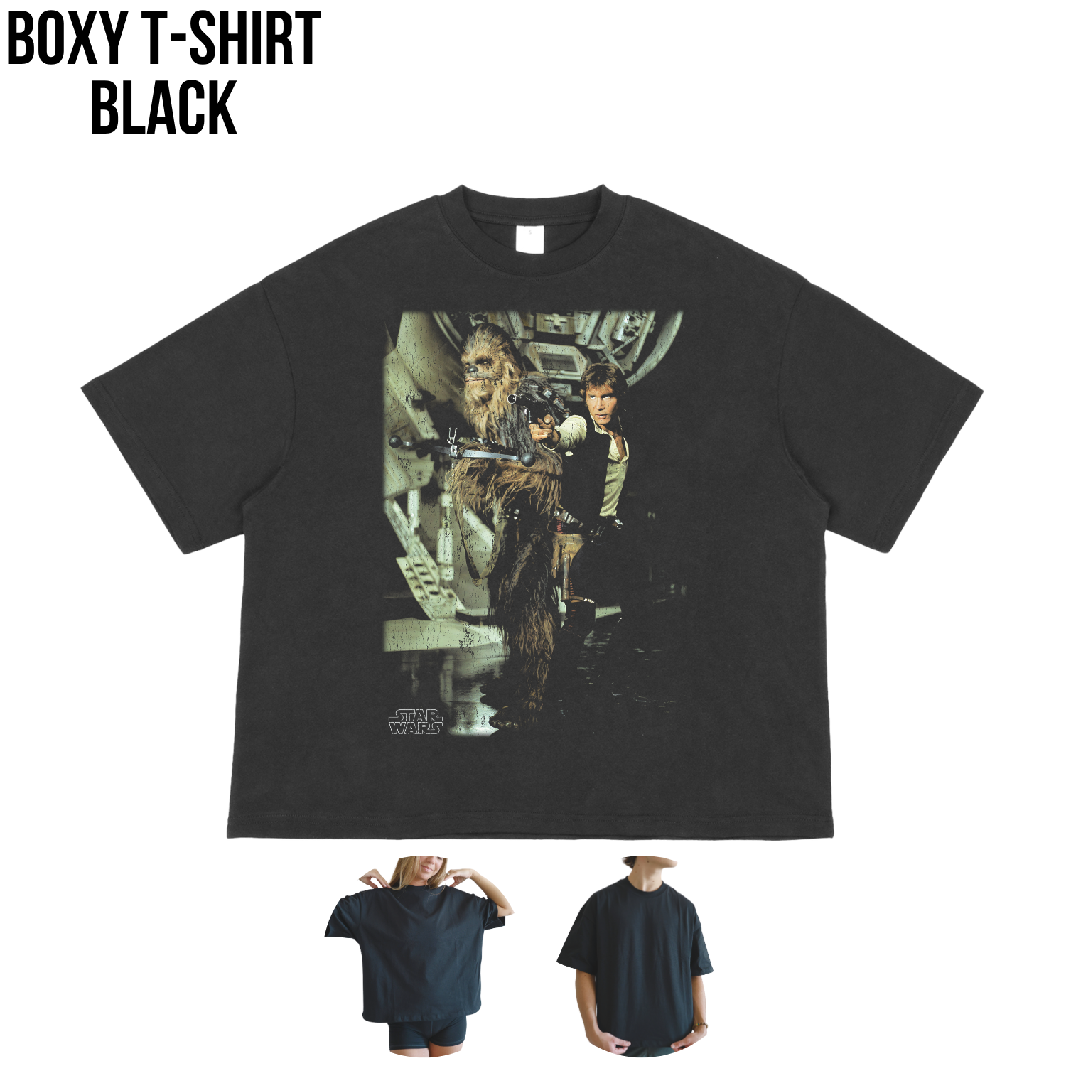 Star Wars Han Solo and Chewbacca Shirt – Millennium Falcon Graphic Tee, Star Wars Fan Gift, Original Trilogy Shirt