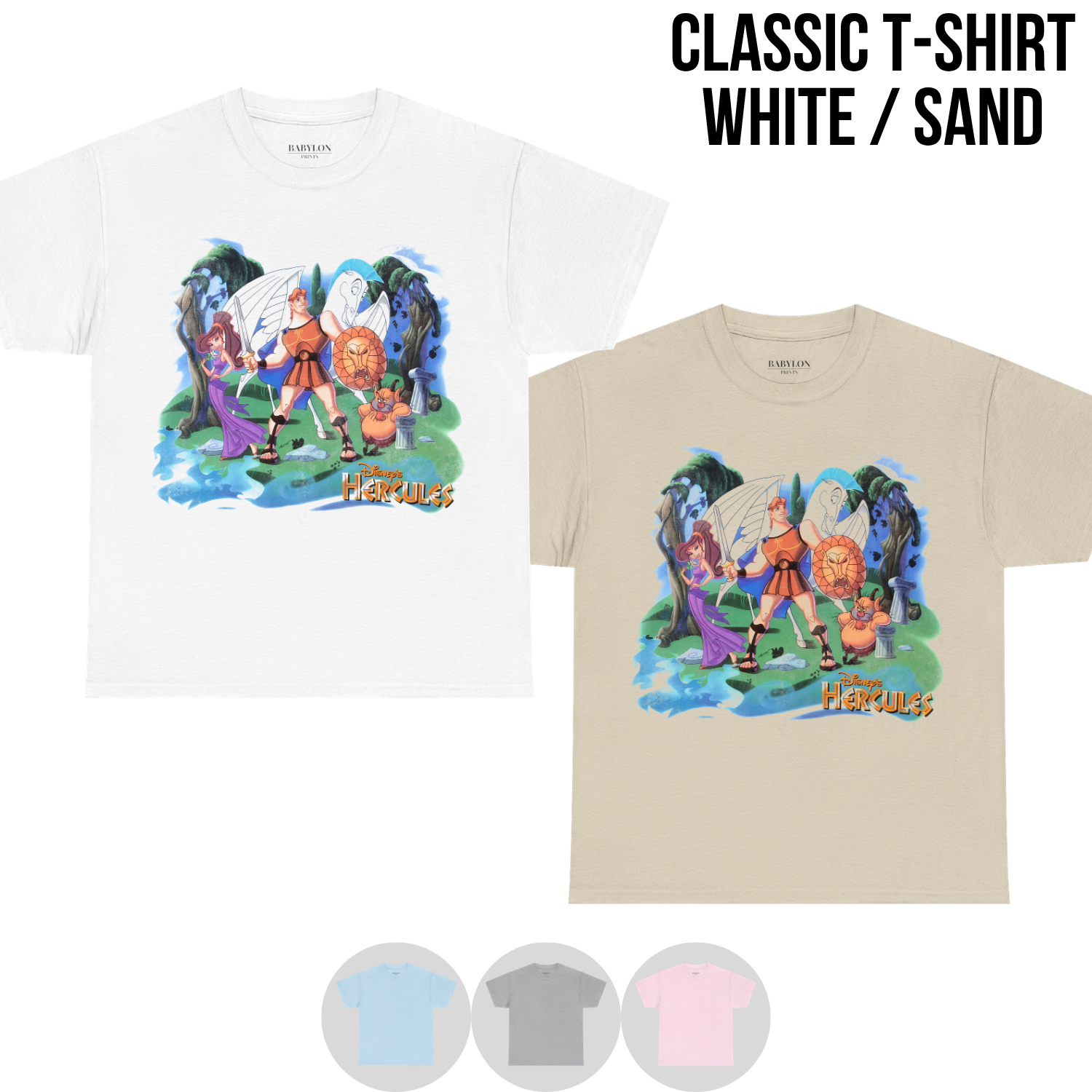 Hercules Shirt – Disney Hercules Meg Pegasus Phil Cast Graphic Tee, Disney Hercules Fan Gift, Disney Animated Movie Shirt, Disney 90s Nostalgia Tee