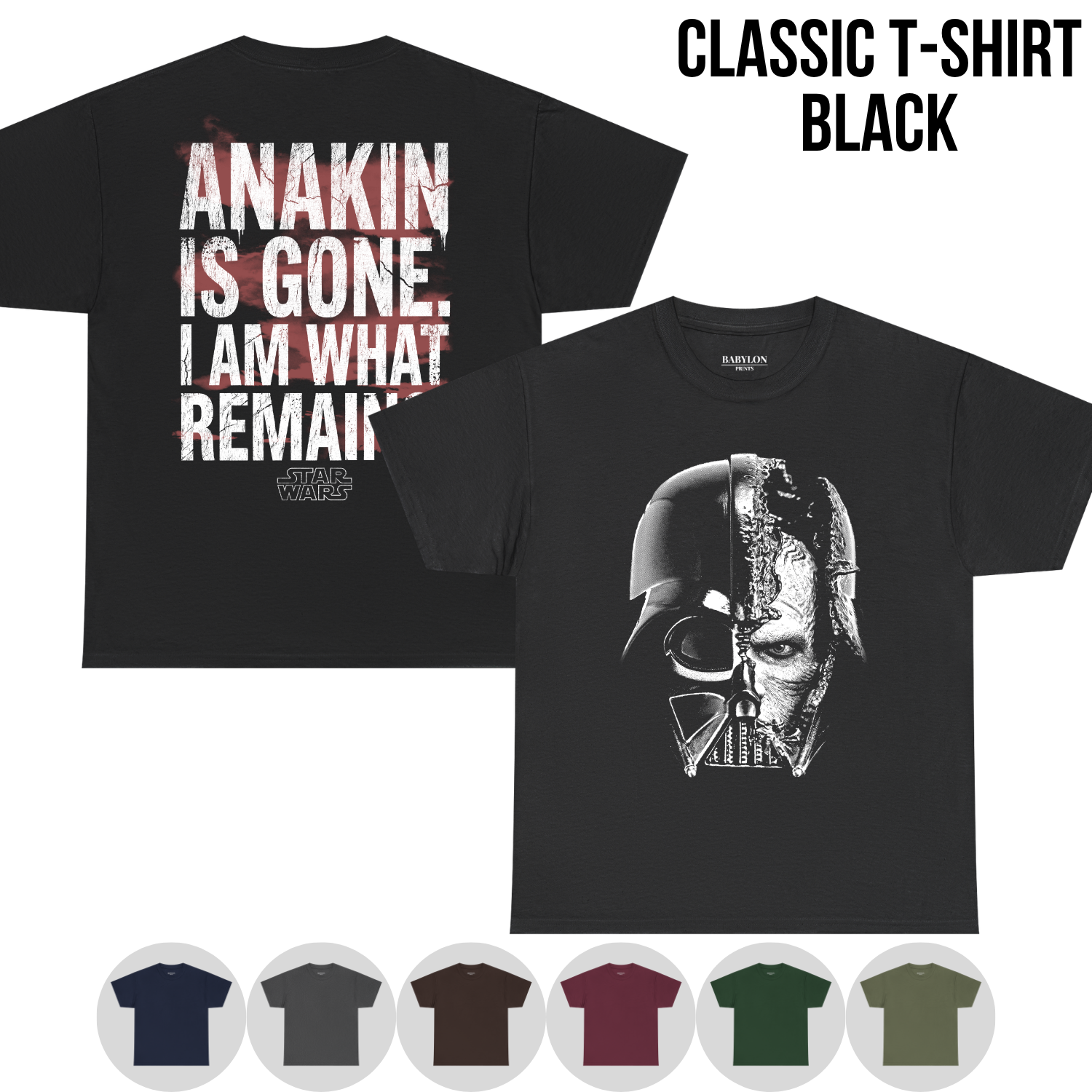 Vintage Darth Vader Shirt - Anakin Is Gone Star Wars Sith Tee