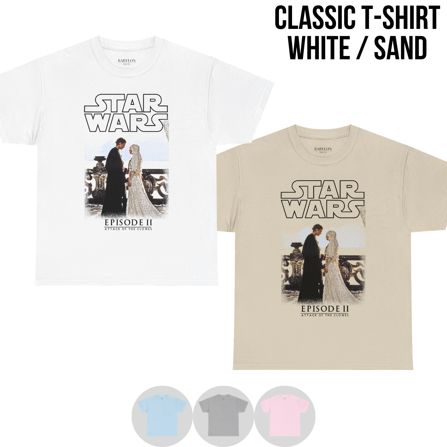 Star Wars Attack of the Clones Shirt - Anakin Padmé Wedding Tee