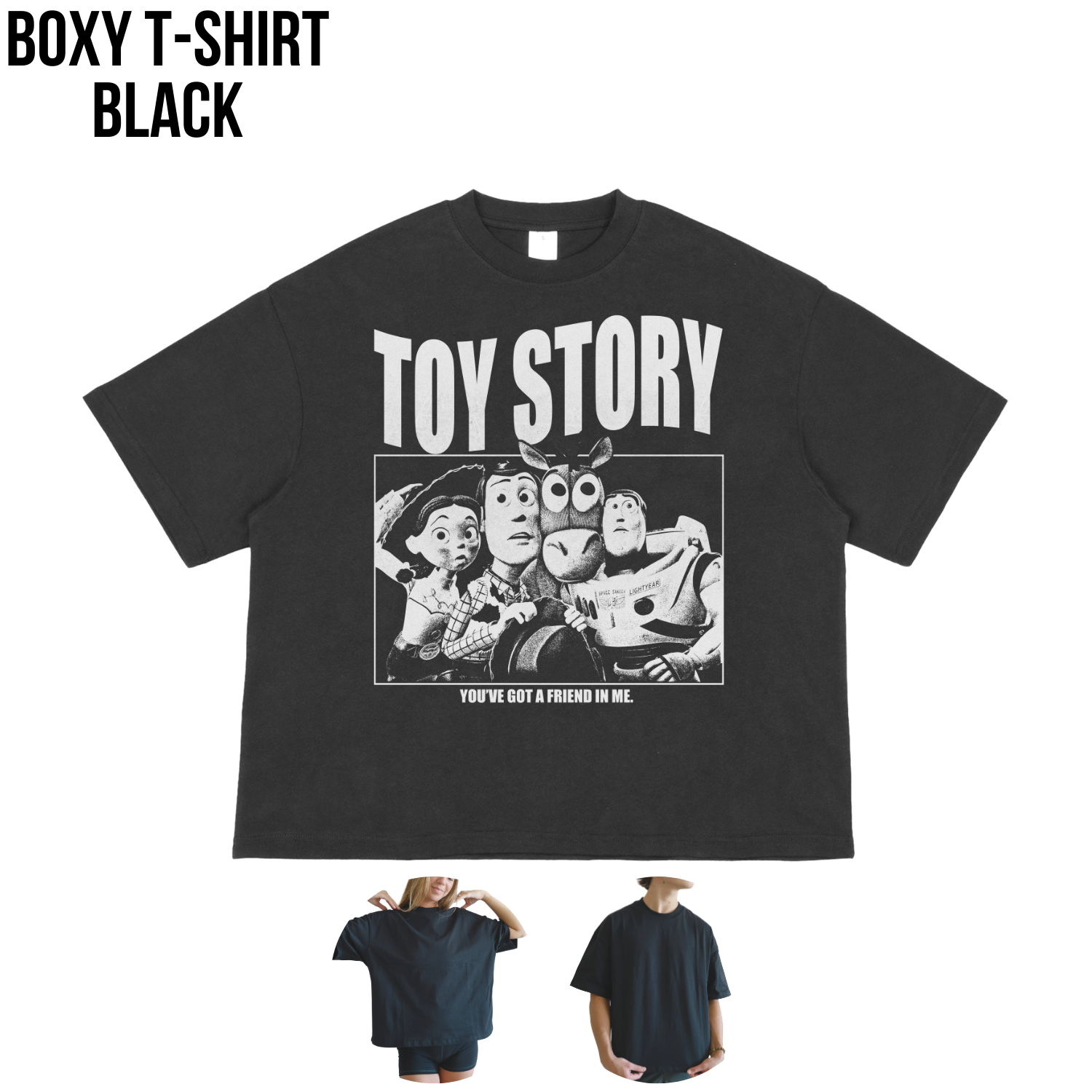 Toy Story Shirt - Retro Woody Buzz Jessie Bullseye Graphic Tee