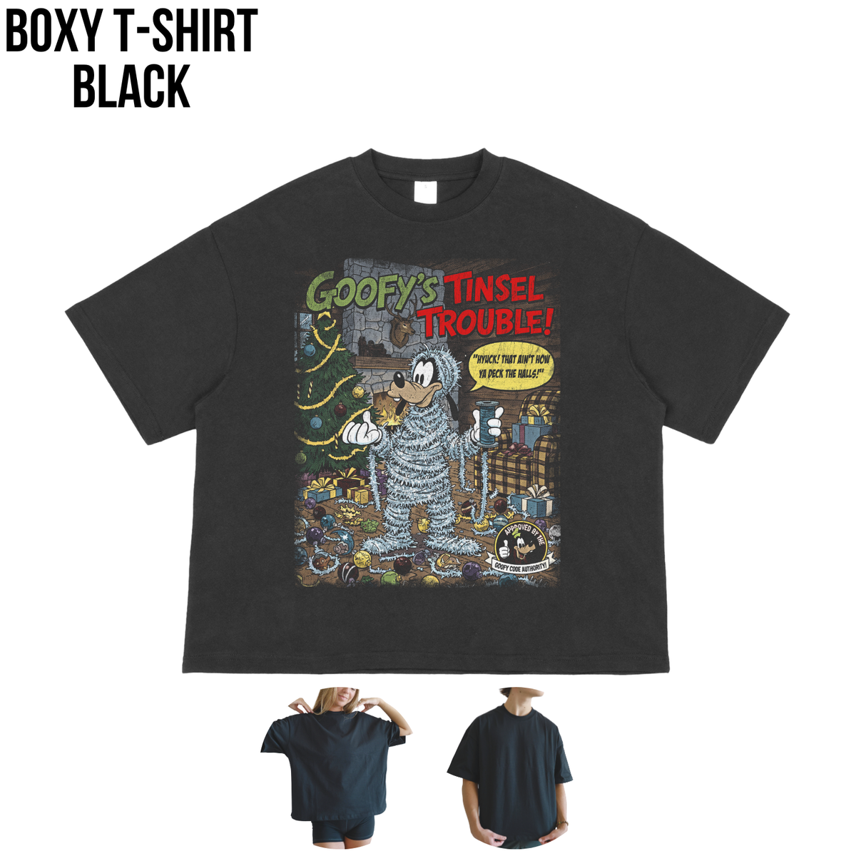 Goofy Christmas Shirt – Goofy's Tinsel Trouble Vintage Comic Graphic Shirt, Disney Goofy Holiday Fan Gift, Disney Christmas Comic Shirt, Disney Holiday Merch