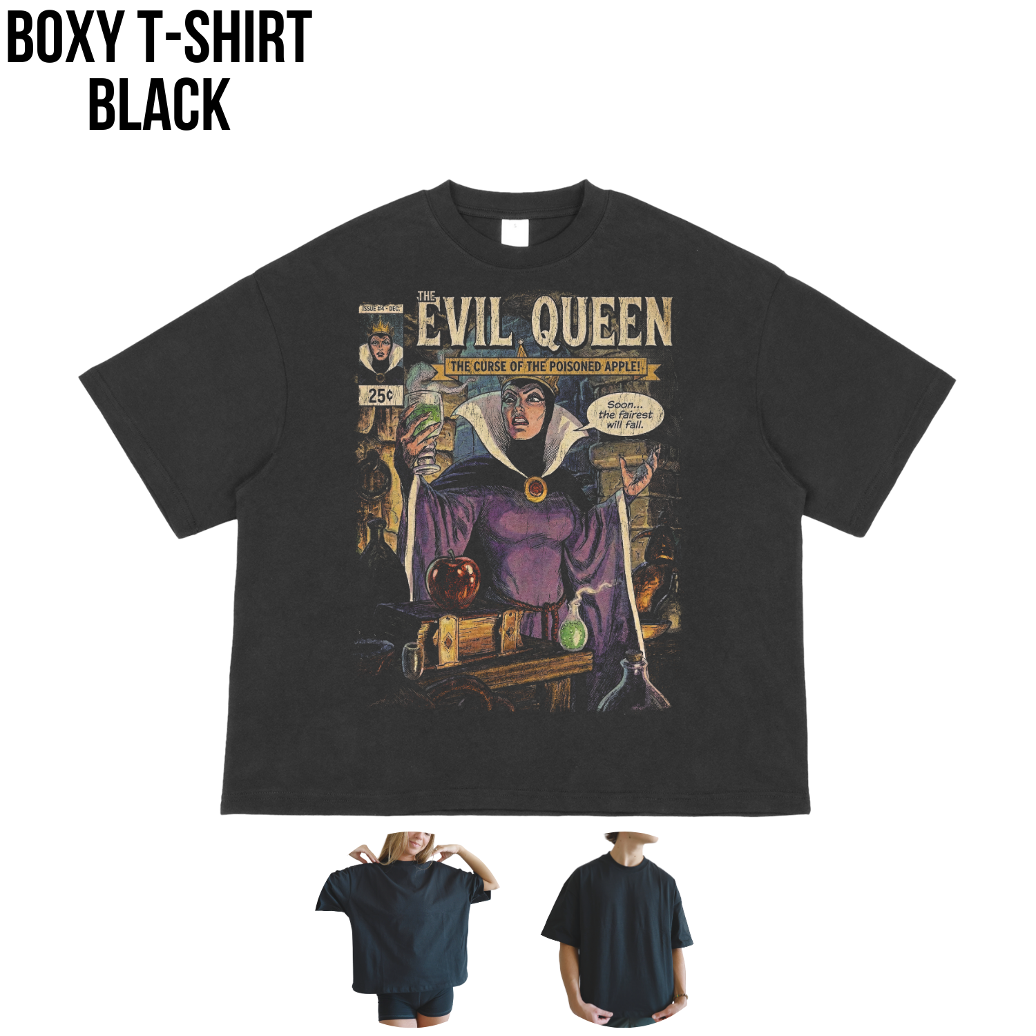 Evil Queen Snow White Poisoned Apple Shirt - Vintage Disney Villains Tee