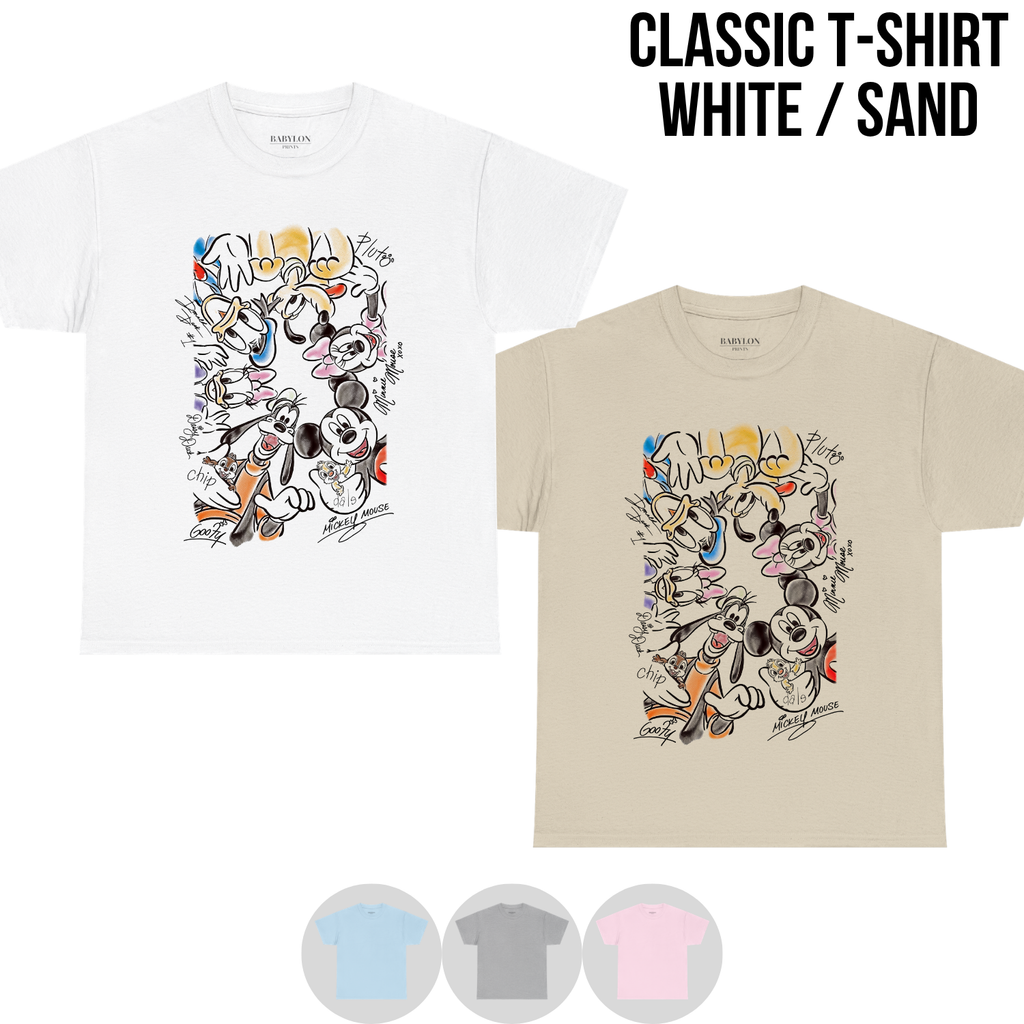 Retro Disney Characters Shirt – Mickey Minnie Friends Shirt