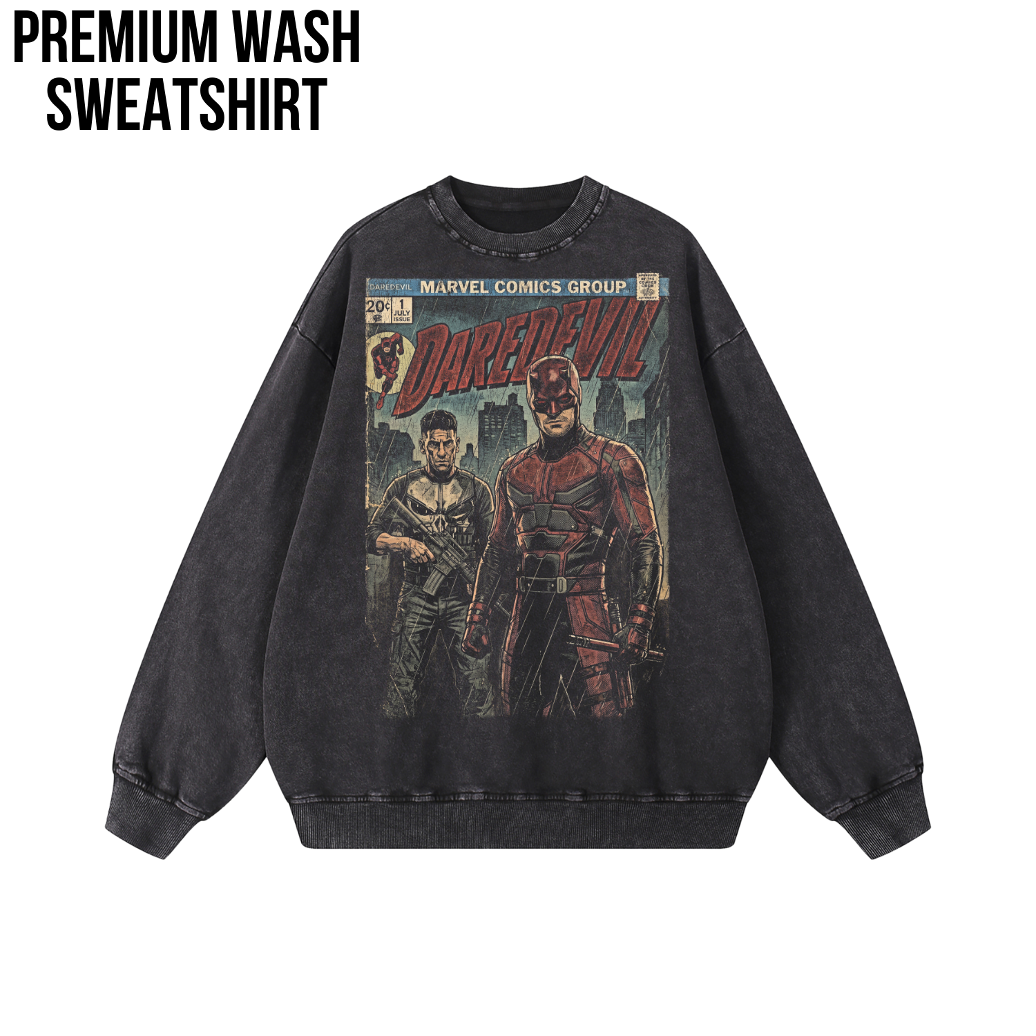 Vintage Daredevil Comic Shirt: Marvel Punisher Tee