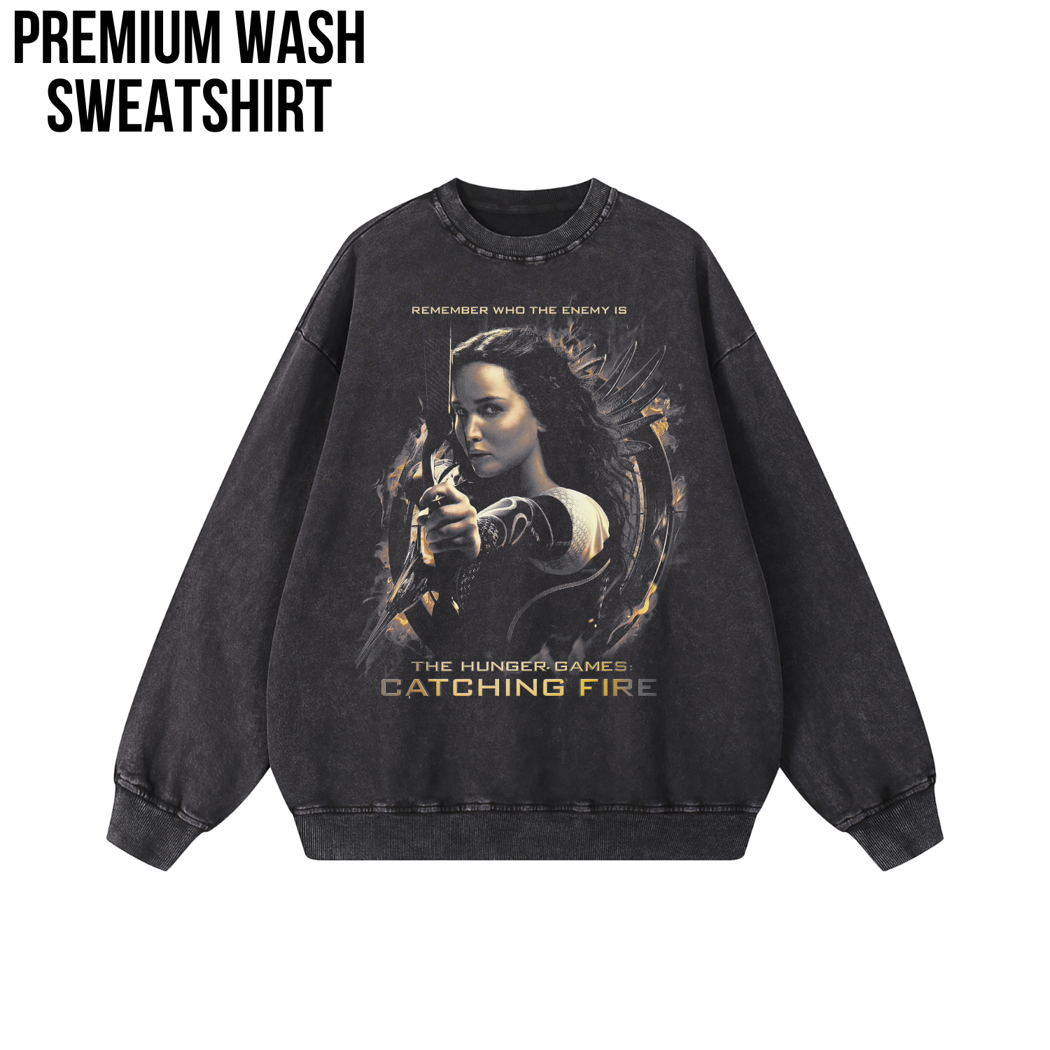 Hunger Games Catching Fire Shirt – Katniss Mockingjay Poster Graphic Tee, Katniss Everdeen Fan Gift