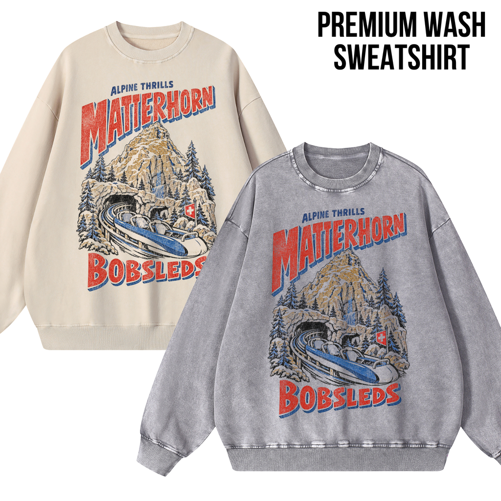 Matterhorn Bobsleds Shirt – Disneyland Alpine Thrills Ride Graphic Shirt, Disney Parks Fan Gift, Vintage Matterhorn Poster Shirt, Retro Disney Attraction Merch