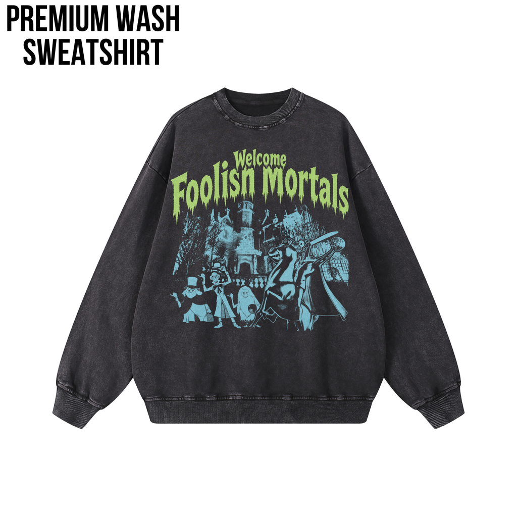 Haunted Mansion Shirt – Welcome Foolish Mortals Haunted Mansion Headless Horseman Hitchhiking Ghosts Tee, Walt Disney World Halloween Shirt, Disney Haunted Mansion Fan Gift