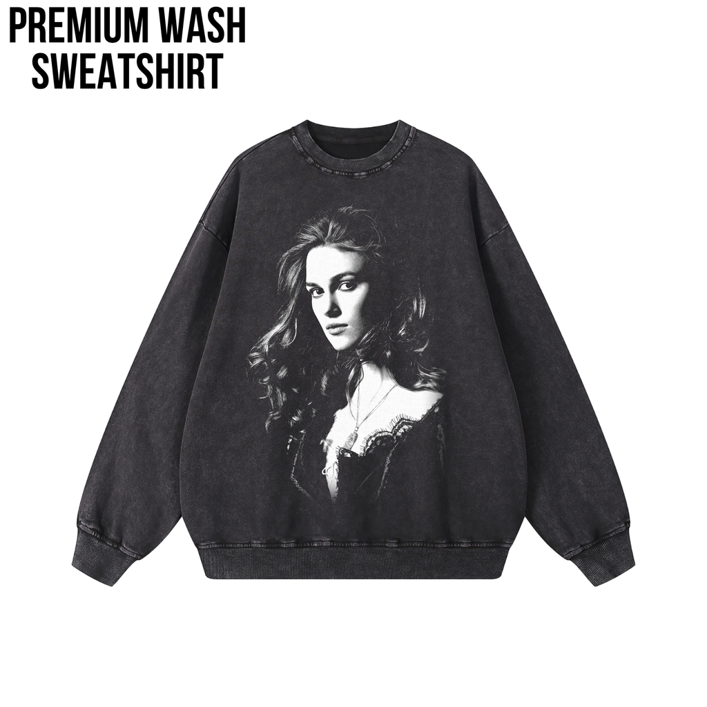 Elizabeth Swann Shirt – Fluch der Karibik Elizabeth Swann Portrait T-Shirt, Keira Knightley Piraten Fan Geschenk, Elizabeth Swann Grafik Shirt, Disney Piraten Shirt