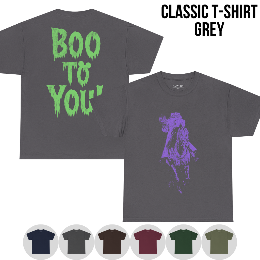 Headless Horseman Shirt – Boo To You Headless Horseman Tee, Mickey's Not So Scary Halloween Shirt, Disney Halloween Graphic Shirt, Disney World Halloween Fan Gift