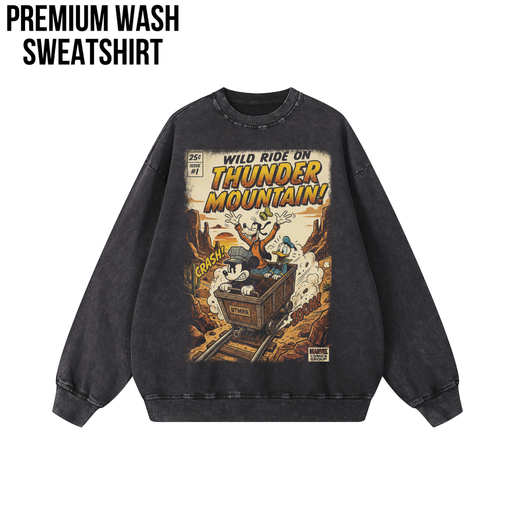 Big Thunder Mountain Shirt – Mickey, Goofy & Donald Vintage Disney Ride Tee