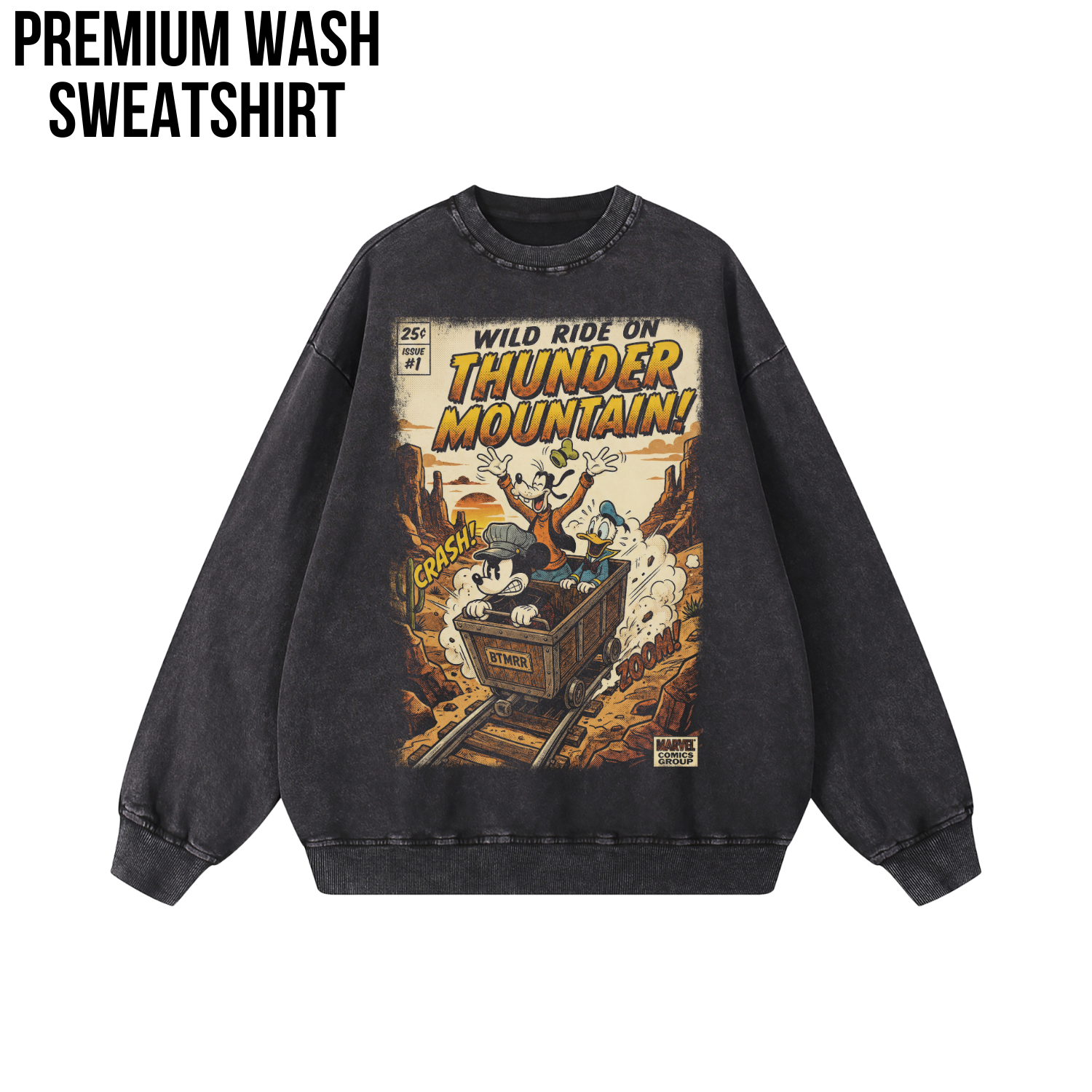 Big Thunder Mountain Shirt – Mickey, Goofy & Donald Vintage Disney Ride Tee