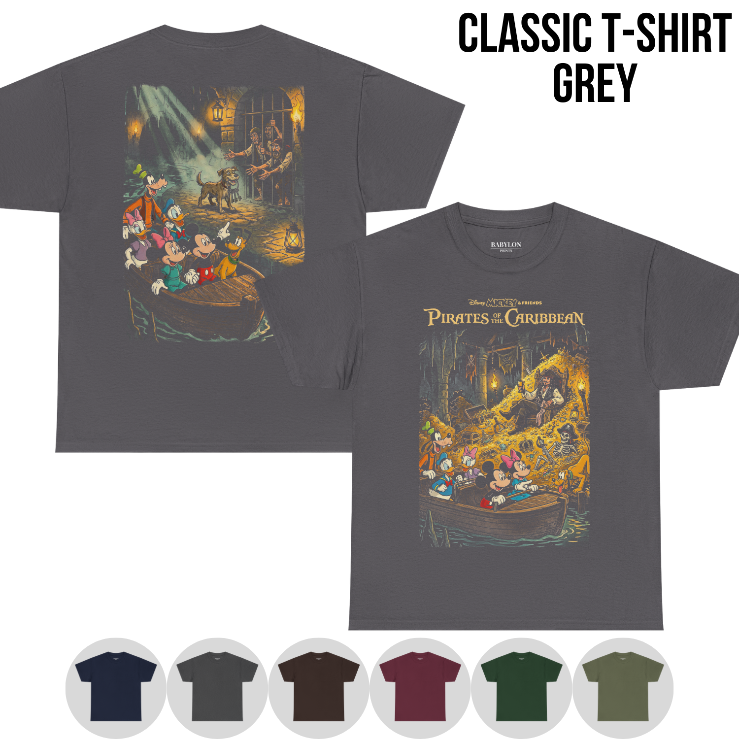 Mickey & Friends Pirates of the Caribbean Shirt: Disney Ride Tee