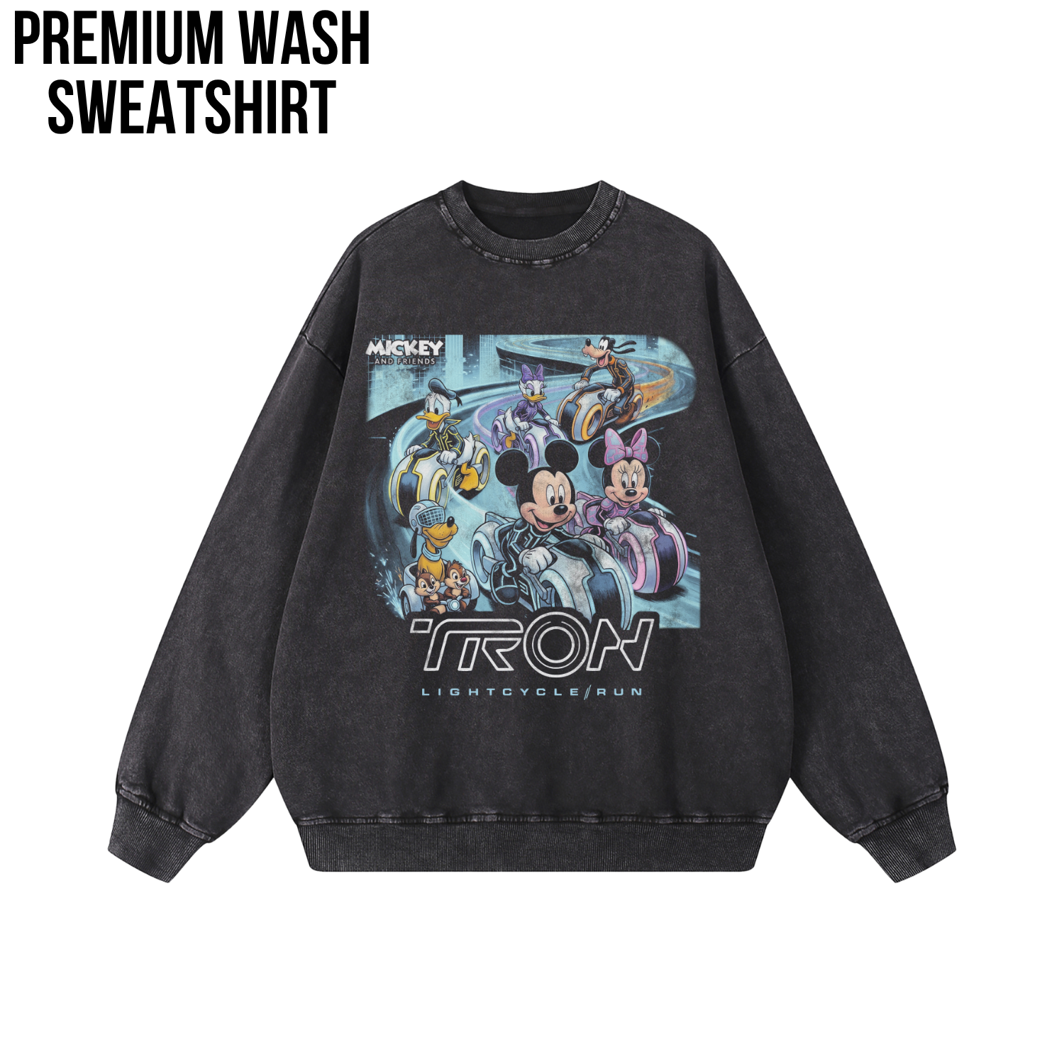 Retro Tron Disney Shirt - Mickey and Friends Lightcycle Run Shirt
