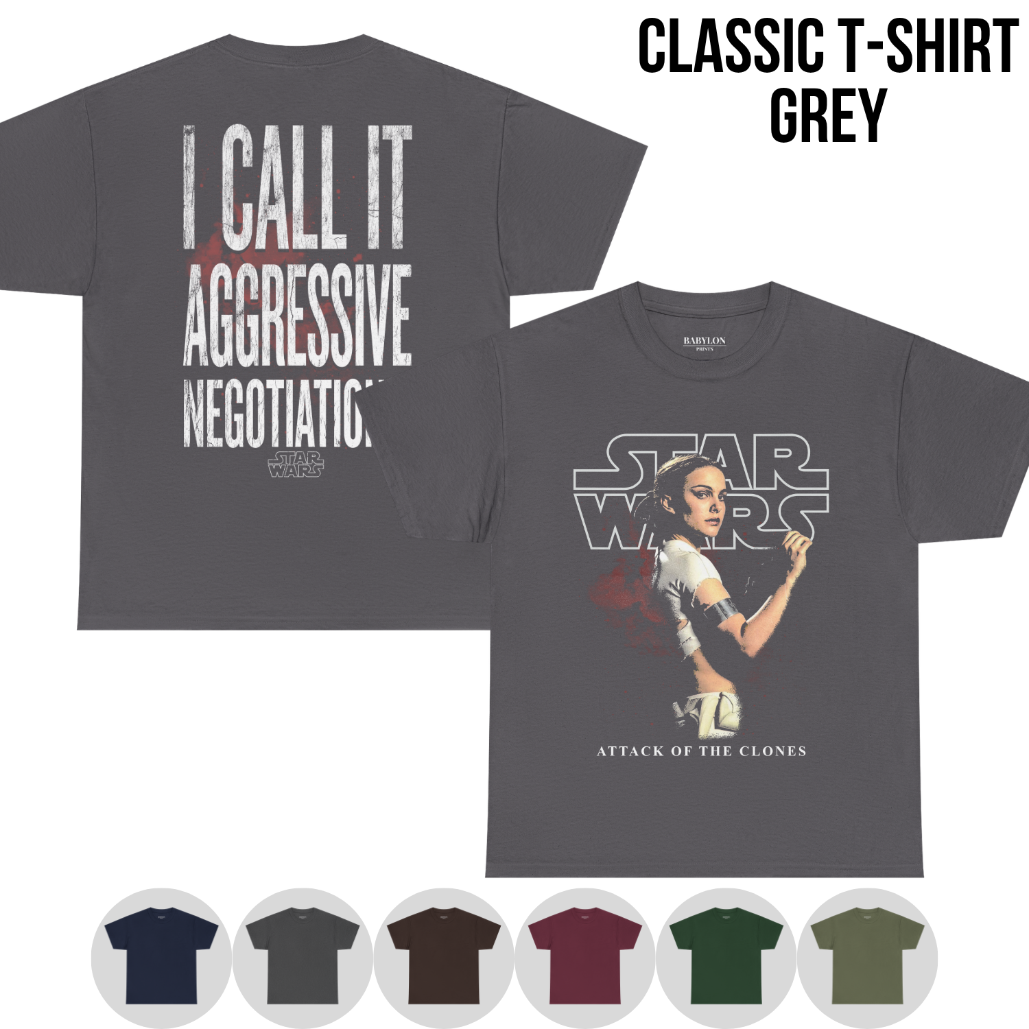 Star Wars Padme Amidala Shirt – I Call It Aggressive Negotiations Tee