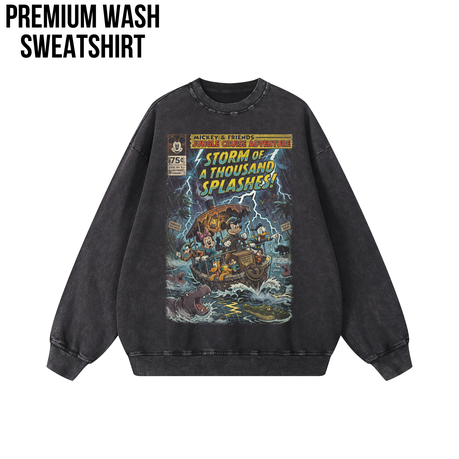 Mickey & Friends Jungle Cruise Adventure Shirt: Vintage Comic Disney Ride Tee